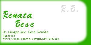 renata bese business card